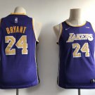 Youth Los Angeles Lakers #24 Kobe Bryant Basketball Jersey Purple Stitched