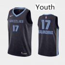 Youth Memphis Grizzlies #17 Jonas Valanciunas Swingman Basketball Jersey Navy