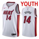 Youth Miami Heat #14 Tyler Herro Basketball Swingman Stitched Jersey White