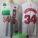 Youth Milwaukee Bucks #34 Giannis Antetokounmpo 2019 Earned Edition Jersey