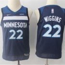 Youth Minnesota Timberwolves #22 Andrew Wiggins Basketball Jersey Blue