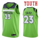 Youth Minnesota Timberwolves #23 Jarrett Culver Green Statement Jersey Stitched