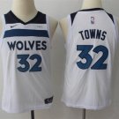 Youth Minnesota Timberwolves #32 Karl-Anthony Towns Basketball Jersey White
