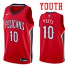 Youth New Orleans Pelicans #10 Jaxson Hayes Red Swingman Basketball Jersey