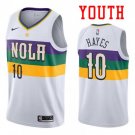 Youth New Orleans Pelicans #10 Jaxson Hayes White City Basketball Jersey Stitched