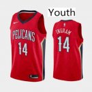 Youth New Orleans Pelicans #14 Brandon Ingram Red Basketball Jersey Stitched