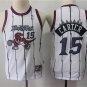 Youth Toronto Raptors #15 Vince Carter Throwback Basketball Jersey White