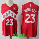 Youth Toronto Raptors #23 Fred VanVleet Basketball Jersey Red Earned Edition