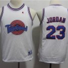 Youth Space Jam Michael Jordan #23 Tune Squad Basketball Jersey Throwback White