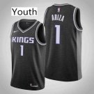 Youth Sacramento Kings #1 Trevor Ariza Black Swingman Stitched Jersey Statement