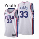 Youth Philadelphia 76ers #33 Tobias Harris White Swingman Basketball Jersey