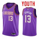 Youth Phoenix Suns #13 Cameron Johnson Purple City 2019 Draft Jersey