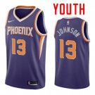 Youth Phoenix Suns #13 Cameron Johnson Purple Icon 2019 Draft Jersey