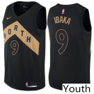 Youth Toronto Raptors #9 Serge Ibaka Basketball Jersey Black City Edition