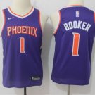 Youth Phoenix Suns #1 Devin Booker Purple Basketball Stitched Jersey