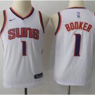 Youth Phoenix Suns #1 Devin Booker White Basketball Stitched Jersey