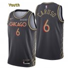 Youth,kids Chicago Bulls #6 Alex Caruso Jersey Black City Edition Swingman Basketball
