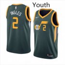 Youth Utah Jazz #2 Joe Ingles Earned Edition Swingman Basketball Jersey Green