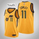 Youth Utah Jazz #11 Mike Conley Gold Swingman Stitched Jersey Statement Edition