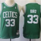 Youth,Kids Boston Celtics #33 Larry Bird Jersey Green Throwback Basketball