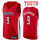 Youth Washington Wizards #9 Rui Hachimura Basketball Jersey Red Earned Edition