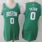 Women Boston Celtics #0 Jayson Tatum Green Dress Basketball Jersey