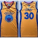 Women's Golden State Warriors #30 Stephen Curry Dress Basketball Jersey Yellow