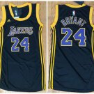 Women Los Angeles Lakers #24 Kobe Bryant Black Dress Basketball Jersey