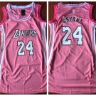 Women Los Angeles Lakers #24 Kobe Bryant Pink Dress Basketball Jersey
