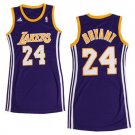Women Los Angeles Lakers #24 Kobe Bryant Purple Dress Basketball Jersey
