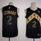 Men Toronto Raptors #2 Kawhi Leonard City Edition Basketball Jersey Black