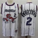 Men Toronto Raptors #2 Kawhi Leonard Throwback Basketball Jersey White