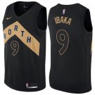 Men Toronto Raptors #9 Serge Ibaka Basketball Jersey Black City Edition