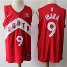 Men Toronto Raptors #9 Serge Ibaka Basketball Jersey Red Earned Edition