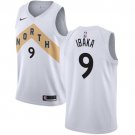 Men Toronto Raptors #9 Serge Ibaka Basketball Jersey White City Edition