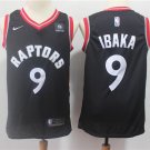 Men Toronto Raptors #9 Serge Ibaka Basketball Swingmen Jersey Black