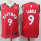 Men Toronto Raptors #9 Serge Ibaka Basketball Swingmen Jersey Red