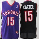 Men's Toronto Raptors #15 Vince Carter Throwback Basketball Jersey Purple-Black