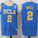 Men's UCLA Bruins #2 Lonzo Ball College Basketball Jersey Blue