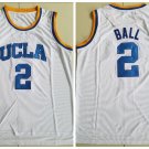 Men's UCLA Bruins #2 Lonzo Ball College Basketball Jersey White
