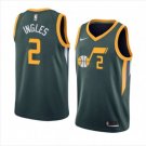 Men's Utah Jazz #2 Joe Ingles Basketball Jersey Green Earned Edition