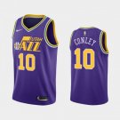Men's Utah Jazz #10 Mike Conley Purple Classic Basketball Jersey Stitched
