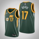Men's Utah Jazz #17 Ed Davis Earned Edition Swingman Basketball Jersey Green