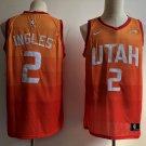 Men's Utah Jazz City Edition #2 Joe Ingles Basketball Jersey Orange