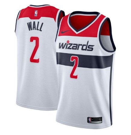 Men's Washington Wizards #2 John Wall Swingman Basketball Jersey White