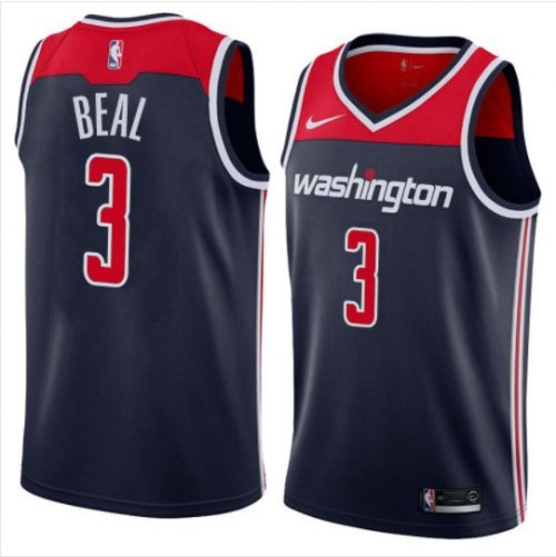 Men's Washington Wizards #3 Bradley Beal Navy Basketball Swingman Jersey