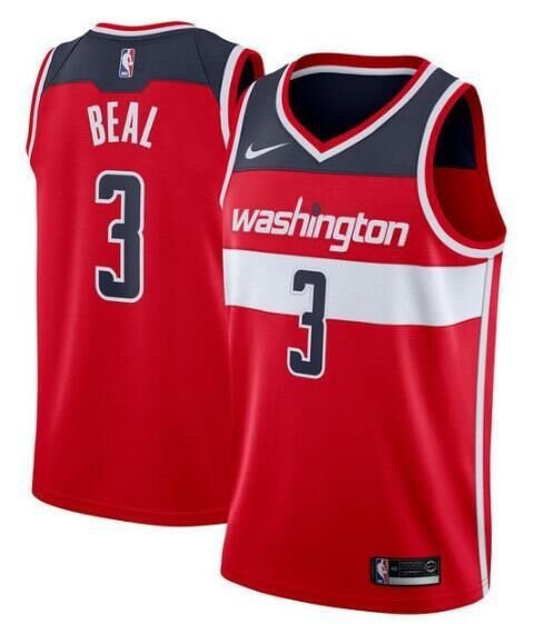 Men's Washington Wizards #3 Bradley Beal Red Basketball Swingman Jersey