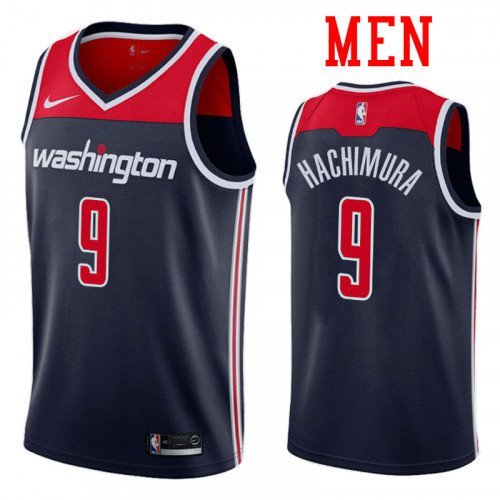 Men's Washington Wizards #9 Rui Hachimura Swingman Basketball Jersey Navy