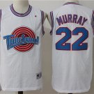 Men's Bill Murray #22 Tune Squad Space Jam Movie Basketball Jersey White