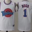 Men's Bugs Bunny #1 Tune Squad Space Jam Movie Basketball Jersey White